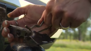 Proper Securing of a trailer hitch with safety pin