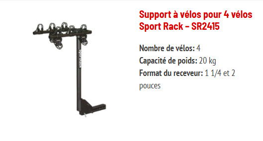 porte-velos Sport Rack SR2415